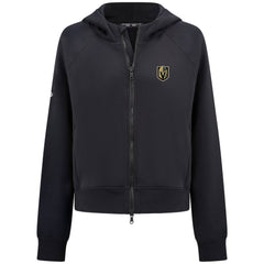 Vegas Golden Knights Levelwear Women's Judd Raglan Full-Zip Hoodie - Black | US 203809236