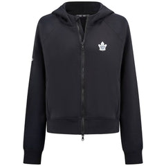 Toronto Maple Leafs Levelwear Women's Judd Raglan Full-Zip Hoodie - Black | US 203809238