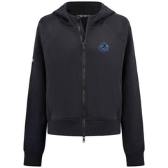 Vancouver Canucks Levelwear Women's Judd Raglan Full-Zip Hoodie - Black | US 203809240
