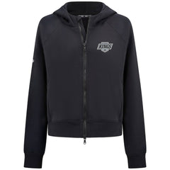 Los Angeles Kings Levelwear Women's Judd Raglan Full-Zip Hoodie - Black | US 203809247