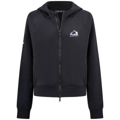 Colorado Avalanche Levelwear Women's Judd Raglan Full-Zip Hoodie - Black | US 203809249