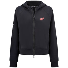 Detroit Red Wings Levelwear Women's Judd Raglan Full-Zip Hoodie - Black | US 203809253