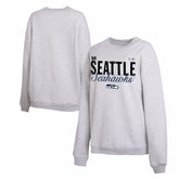 Seattle Seahawks WEAR by Erin Andrews Women's Super Bowl LX Fleece Sweatshirt - Gray Sweatshirts
