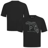Pittsburgh Pirates Levelwear Sunrise Luxe Signature Knit T-Shirt - Black T-shirts
