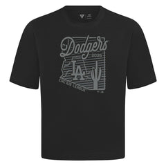 Los Angeles Dodgers Levelwear Sunrise Luxe Signature Knit T-Shirt - Black T-shirts