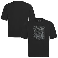 San Diego Padres Levelwear Sunrise Luxe Signature Knit T-Shirt - Black T-shirts