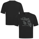 Tampa Bay Rays Levelwear Sunrise Luxe Signature Knit T-Shirt - Black T-shirts