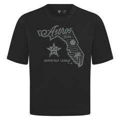Houston Astros Levelwear Sunrise Luxe Signature Knit T-Shirt - Black T-shirts