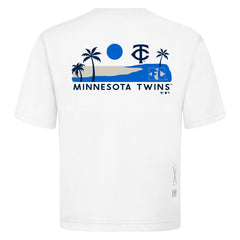 Minnesota Twins Levelwear Panoramic Luxe Signature Knit T-Shirt - White T-shirts
