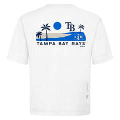 Tampa Bay Rays Levelwear Panoramic Luxe Signature Knit T-Shirt - White T-shirts