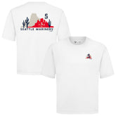 Seattle Mariners Levelwear Panoramic Luxe Signature Knit T-Shirt - White T-shirts