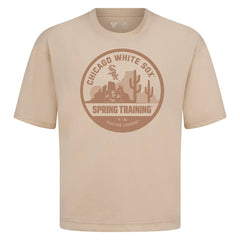 Chicago White Sox Levelwear Spring Training Badge Luxe Signature Knit T-Shirt - Khaki T-shirts