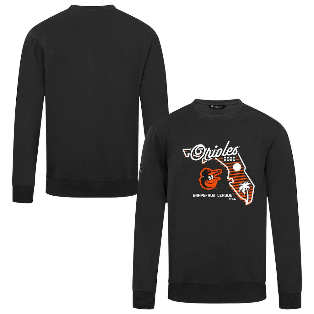 Baltimore Orioles Levelwear Zane Sunrise Sweatshirt - Black Sweatshirts