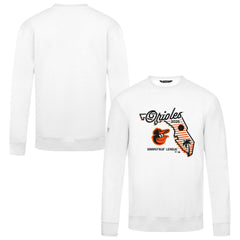 Baltimore Orioles Levelwear Zane Sunrise Sweatshirt - White Sweatshirts