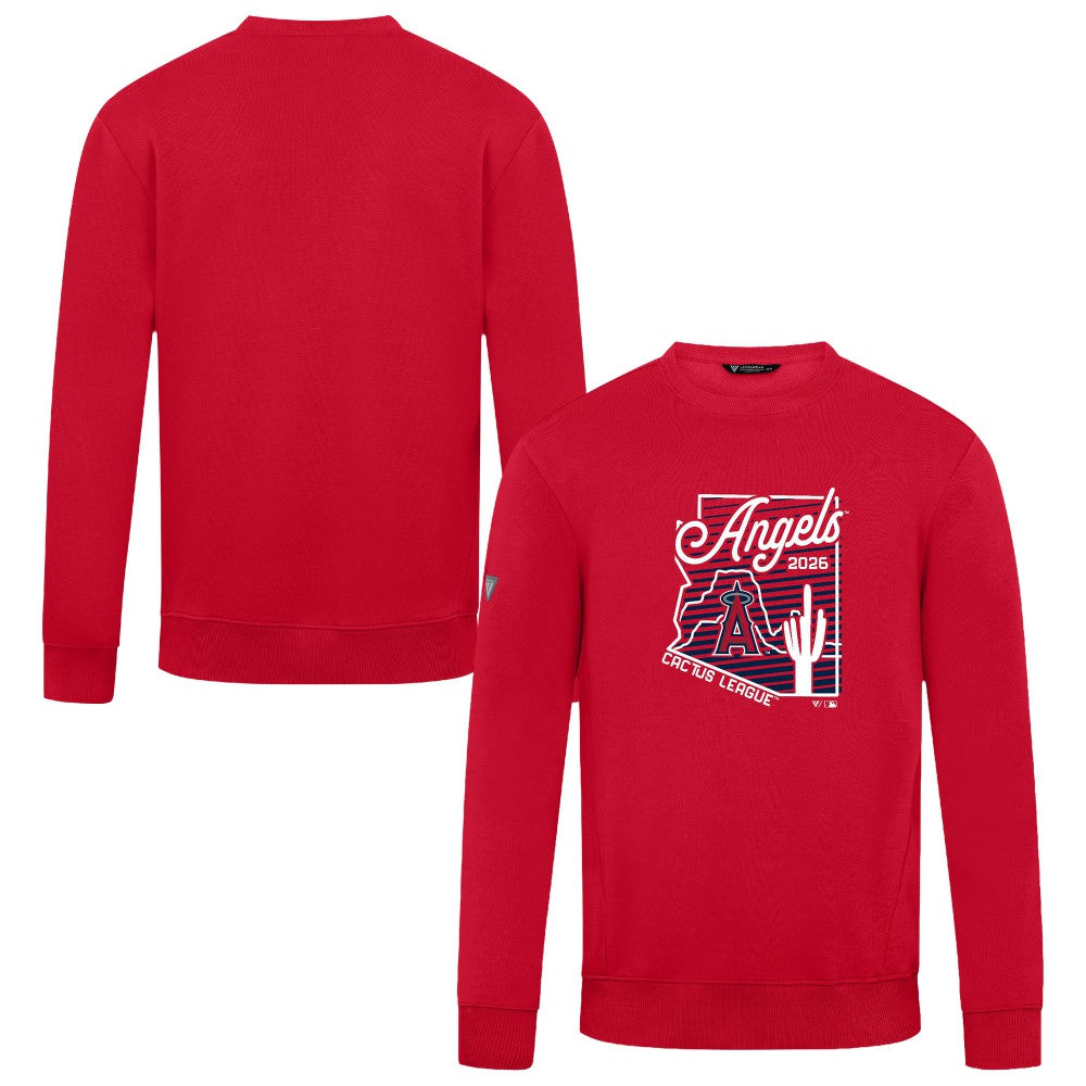 Los Angeles Angels Levelwear Zane Sunrise Sweatshirt - Red Sweatshirts