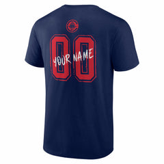 LA Clippers Big & Tall Hustle Personalized Name & Number T-Shirt Navy