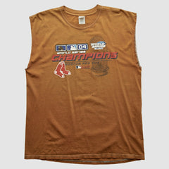 Boston Red Sox Gildan 2004 Tank - Brown - Vintage Tanks