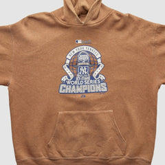 New York Yankees Majestic 2009 Hooded Pullover Sweatshirt - Tan - XVintage Pullover