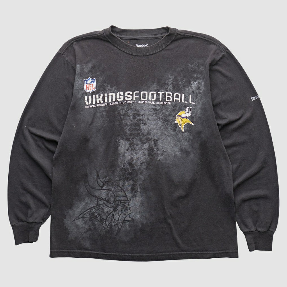 Minnesota Vikings Reebok 2000s Long Sleeve T-shirt - Black T-shirts