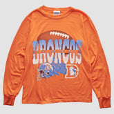 Denver Broncos NFL 90s Long Sleeve T-shirt - Orange T-shirts