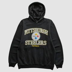 Pittsburgh Steelers NFL 2000s Hooded Pullover Sweatshirt - Black Pullover