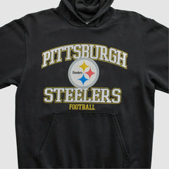 Pittsburgh Steelers NFL 2000s Hooded Pullover Sweatshirt - Black Pullover