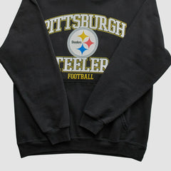 Pittsburgh Steelers NFL 2000s Hooded Pullover Sweatshirt - Black Pullover