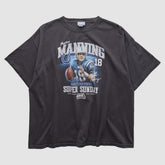Payton Manning Super Bowl XLI Reebok 2000s T-shirt - Black T-shirts