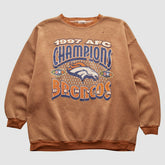 Denver Broncos Tultex 1997 Pullover Sweatshirt - Brown Pullover