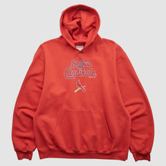 St. Louis Cardinals Genuine Merchandise 2000s Hooded Pullover Sweatshirt - Red - Vintage Pullover