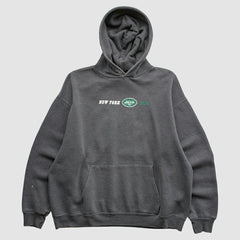 New York Jets Team Edition Apparel 2000s Hooded Pullover Sweatshirt - Charcoal Pullover