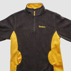 Pittsburgh Steelers NFL 2000s 1/4 Zip Sweatshirt - Black Sweatshirts