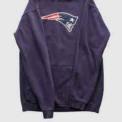 New England Patriots NFL 2000s Hooded Pullover Sweatshirt - Navy Pullover