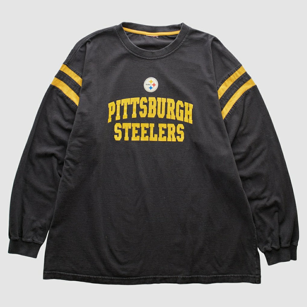 Pittsburgh Steelers 2000s Long Sleeve T-shirt - Black T-shirts