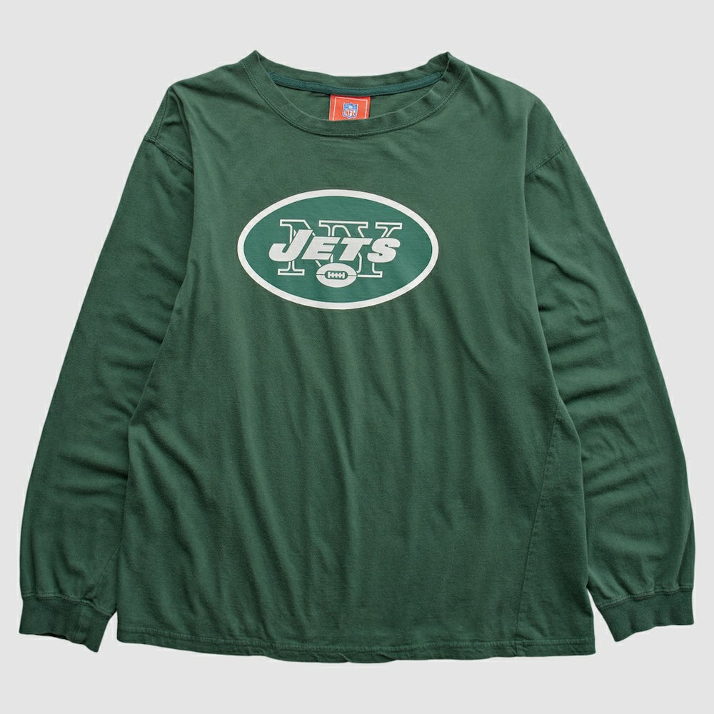 New York Jets NFL 2000s Long Sleeve T-shirt - Green T-shirts