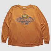 New England Patriots Reebok 2004 Long Sleeve T-shirt - Orange T-shirts