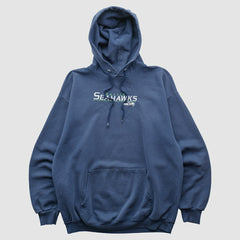 Seattle Seahawks NFL 2000s Hooded Pullover Sweatshirt - Navy Pullover