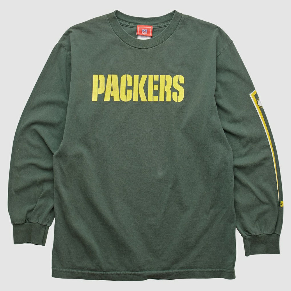 Green Bay Packers NFL 2000s Long Sleeve T-shirt - Green T-shirts