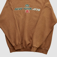 New York Jets NFL 2000s Pullover Sweatshirt - Brown Pullover