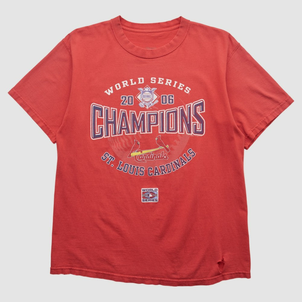 St. Louis Cardinals 2006 T-shirt - Red - Vintage T-shirts