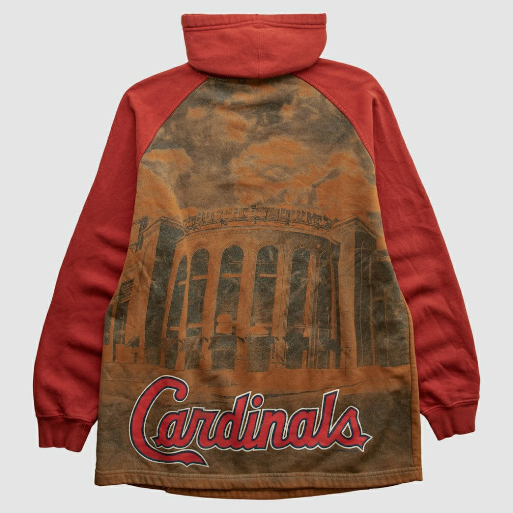 St. Louis Cardinals Majestic 2010s Hooded Pullover Sweatshirt - Brown - Vintage Pullover