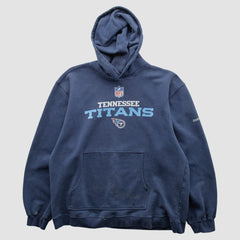 Tennessee Titans Reebok 2000s Hooded Pullover Sweatshirt - Navy Pullover