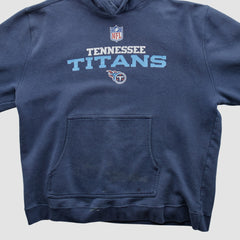 Tennessee Titans Reebok 2000s Hooded Pullover Sweatshirt - Navy Pullover