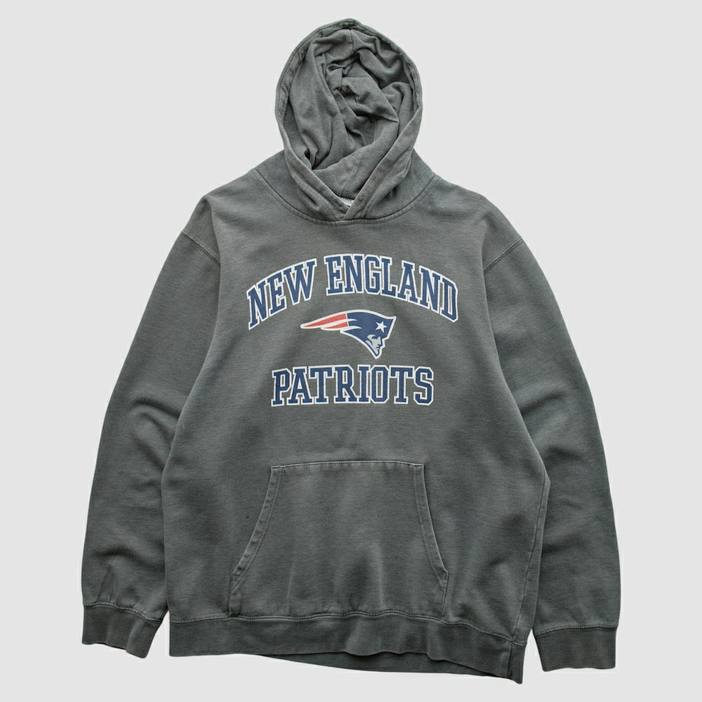 New England Patriots Majestic 2010s Hooded Pullover Sweatshirt - Gray Pullover