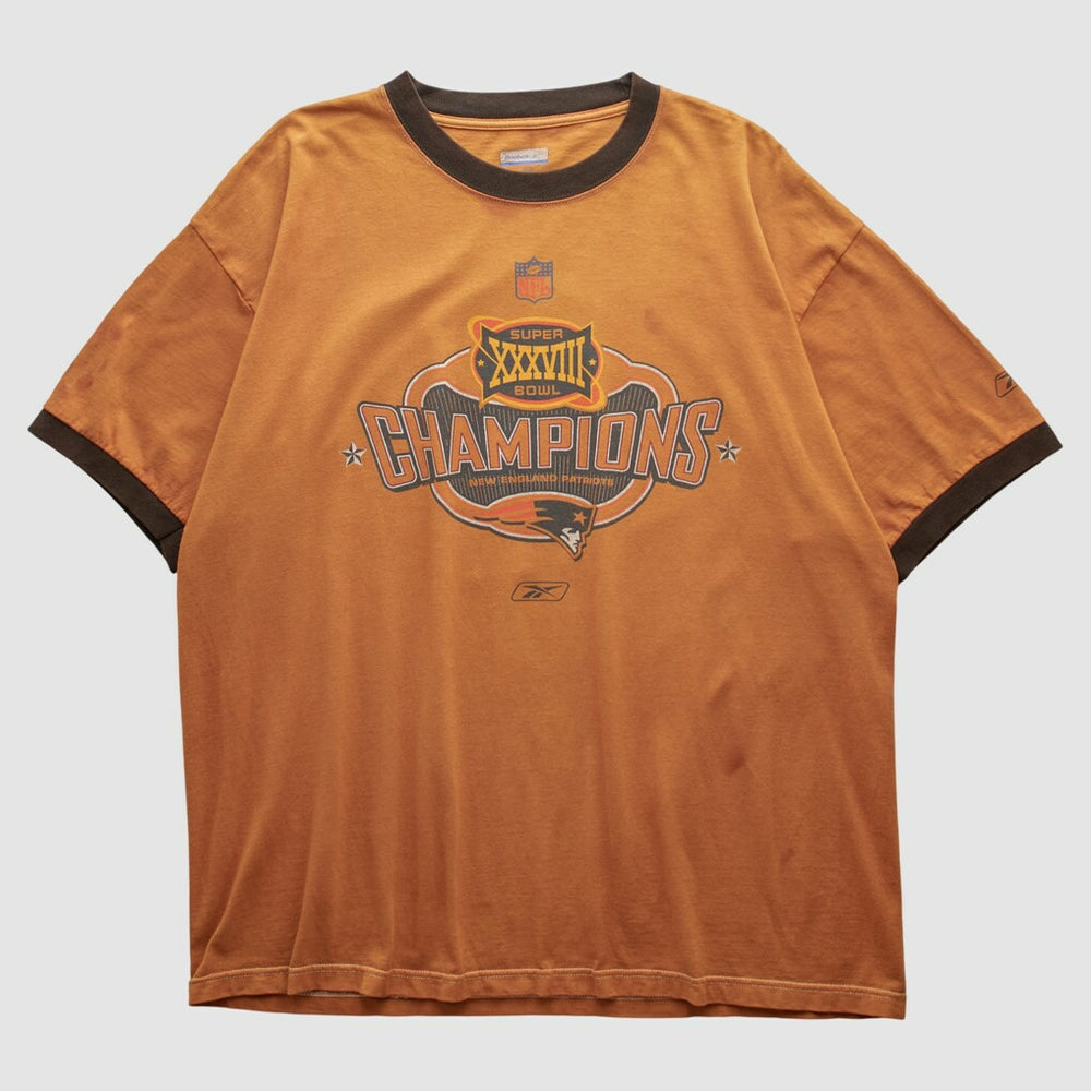 New England Patriots Reebok 2004 T-shirt - Orange T-shirts