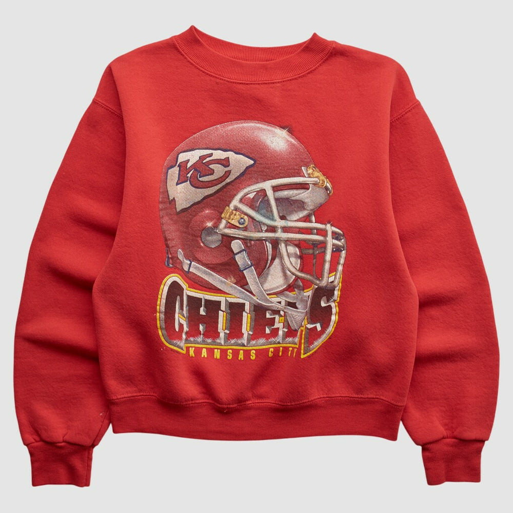 Kansas City Chiefs Lee Apparel 90s Pullover Sweatshirt - Red Pullover