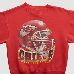 Kansas City Chiefs Lee Apparel 90s Pullover Sweatshirt - Red Pullover