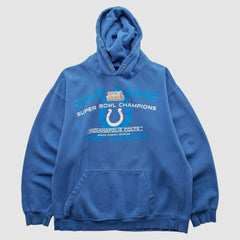 Indianapolis Colts Alstyle 2007 Hooded Pullover Sweatshirt - Blue Pullover