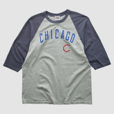 Chicago Cubs Majestic 2000s T-shirt - Heather Gray - Vintage T-shirts