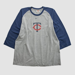 Minnesota Twins Nike 2000s T-shirt - Heather Gray - 3XVintage T-shirts
